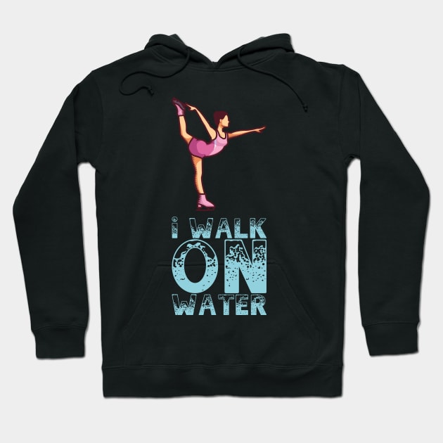 I Walk On Ice - Figure Skating Gift Hoodie by biNutz